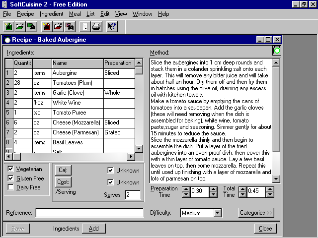 SoftCuisine Screenshot